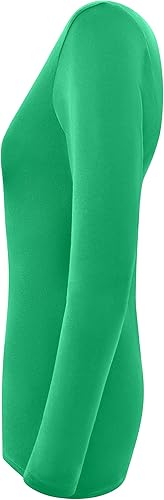 Miniatura 4 de Natural Uniforms Camiseta de manga larga con cuello en V para mujer