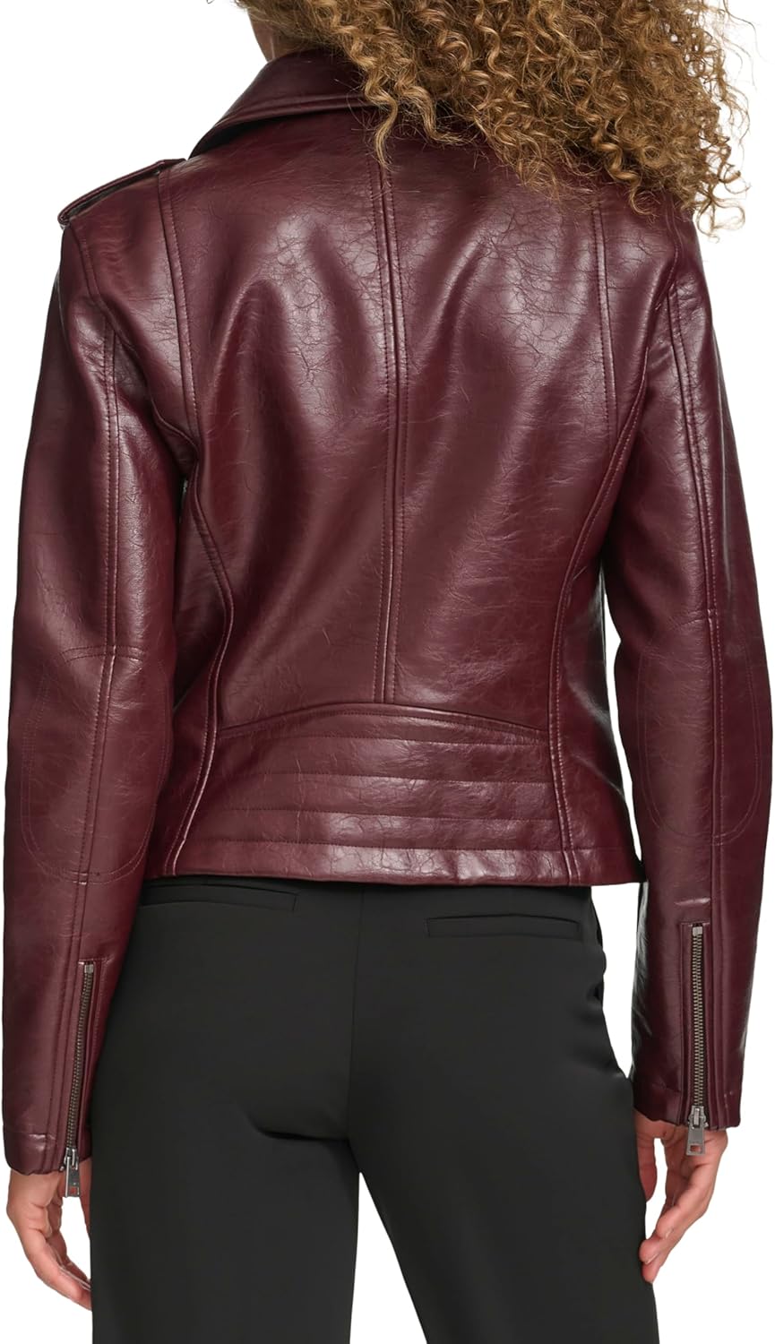Levi's Women's The Classic Faux Leather Moto Jacket (Regular & Plus Size) - Image 3