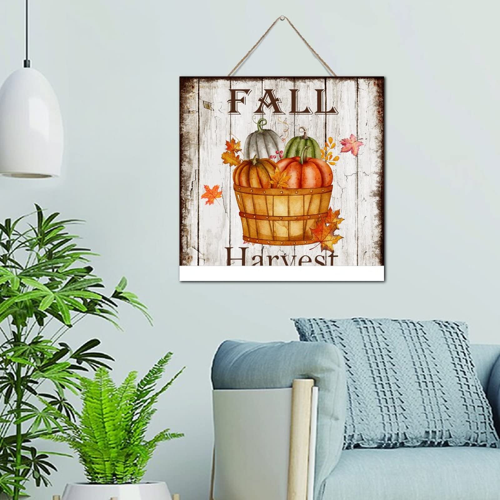 Panneau en bois Fall Citkin Harvest décoration automne rustique pour étagère salon