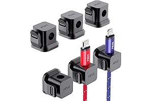 PZOZ Cord Holder for Car: 6 Pack Adhesive Cable Organizer for Enhanced Wire Management