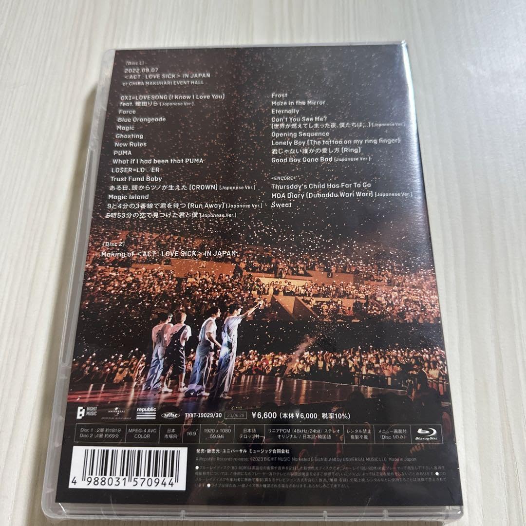 Amazon.co.jp: TXT ACT LOVE SICK in jp初回限定盤 Blu-ray トレカ