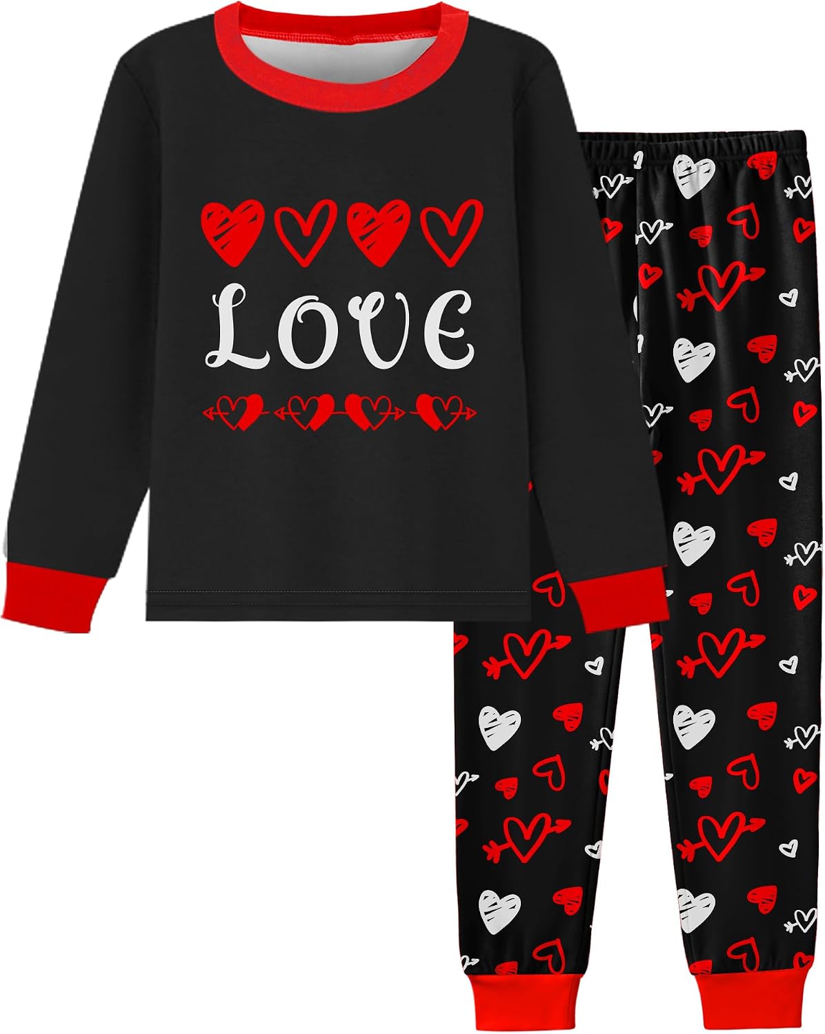 Fiodrimy Boys Pajamas 2 Pieces Pajama Set for Boy Long PJs Sleepwear Soft & Cute for Kids Jmmies Clothes 3-8 Years