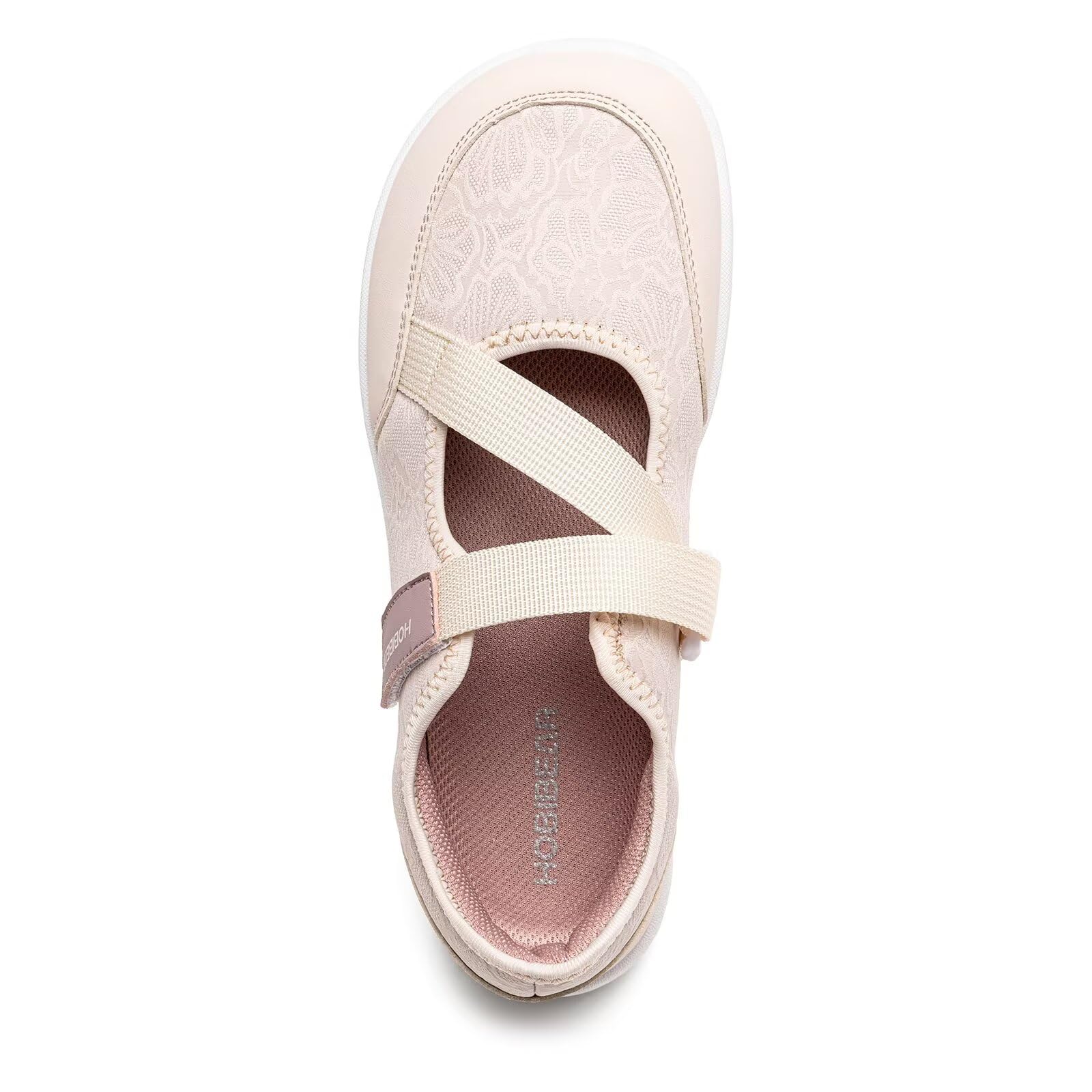 HOBIBEAR Damen Barfuß Mary Jane Schuhe breite Zehen Nullabsatz minimalistisch Verstellbarer Klettverschluss Gehschuhe