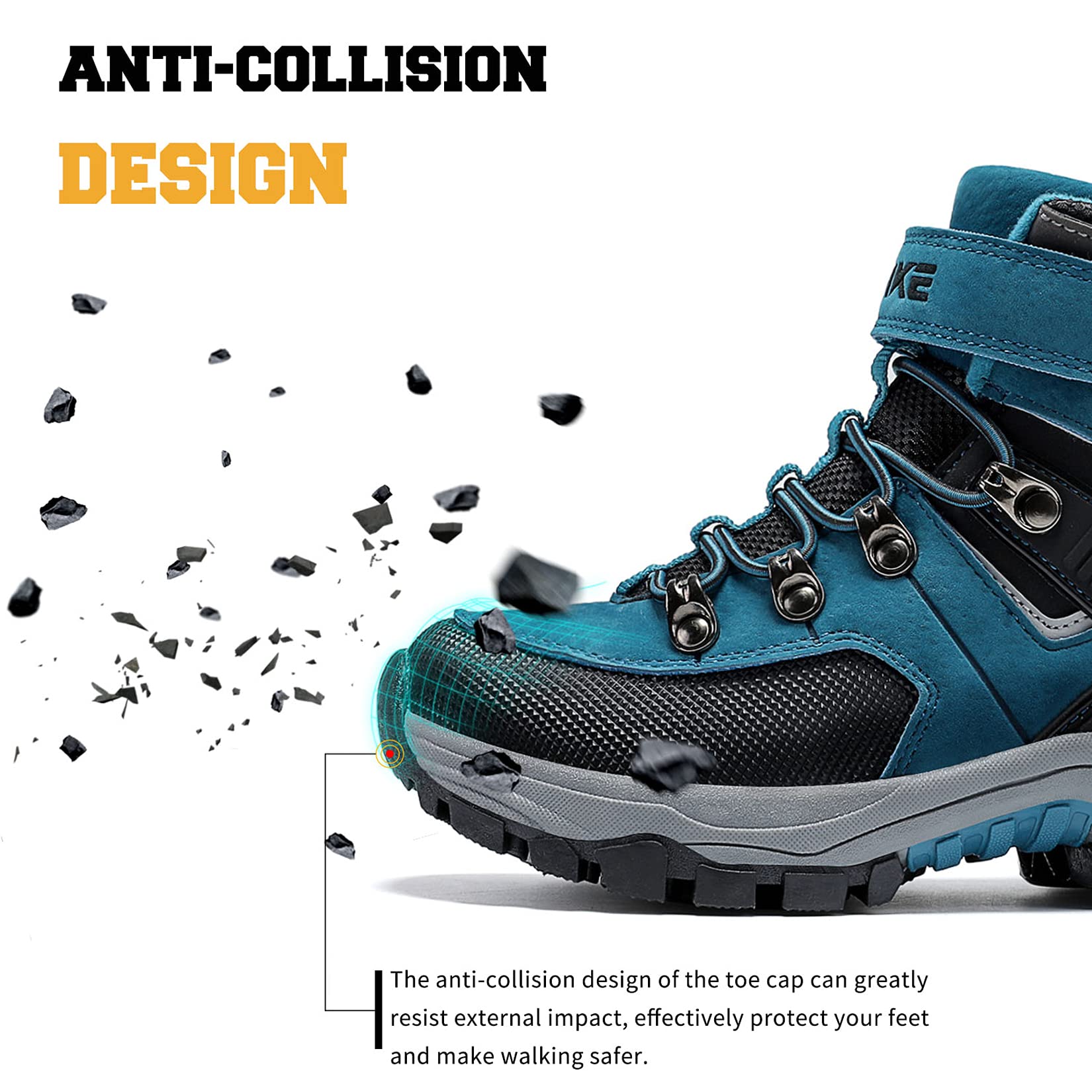 VITIKE Garçon Chaussures en Coton pour Enfants Bottes de Neige Hiver Filles Chaussures de Randonnée