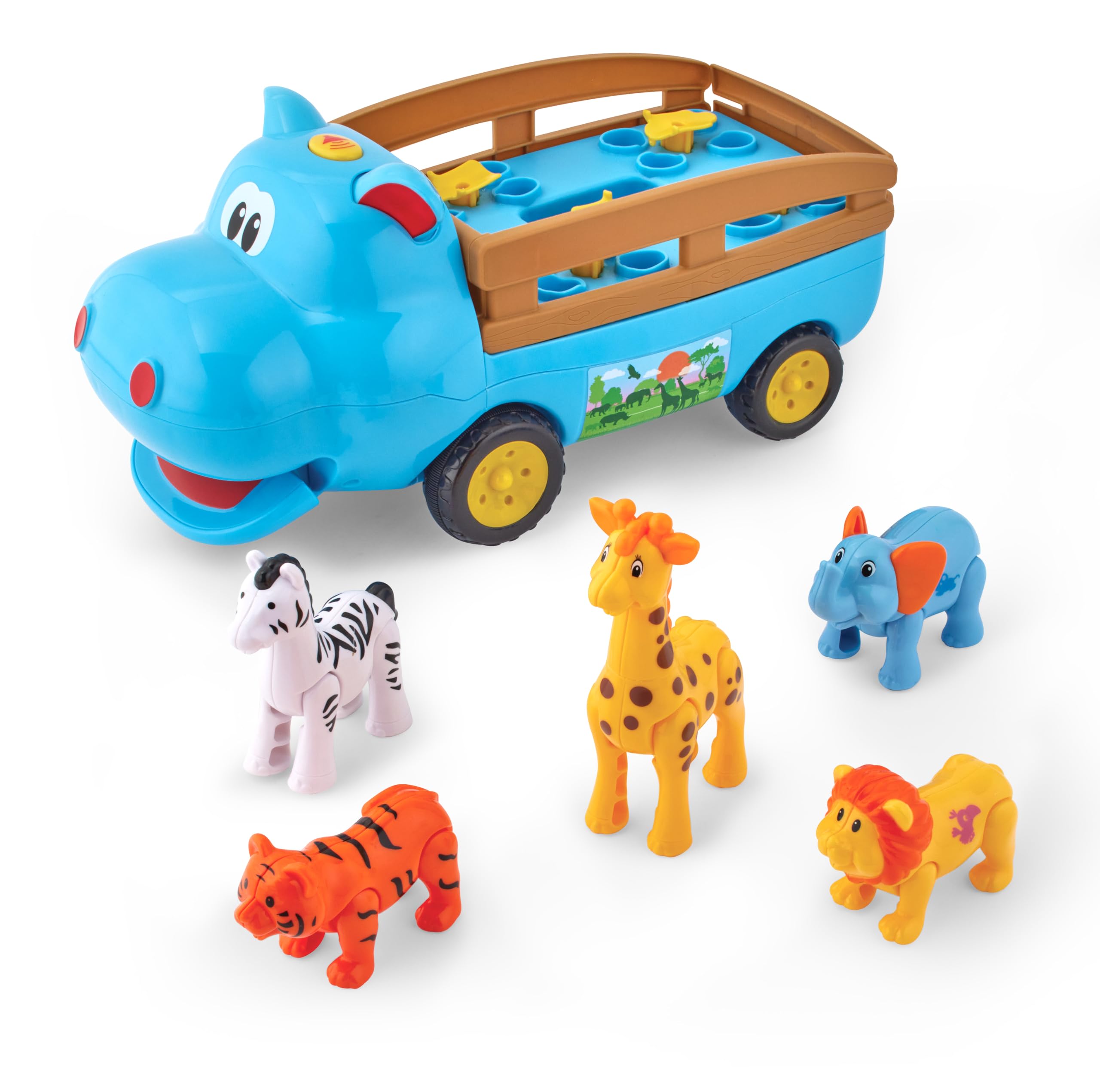 Amazon.com: Kidoozie Harry Hippo Safari Truck Ages 12 Months+