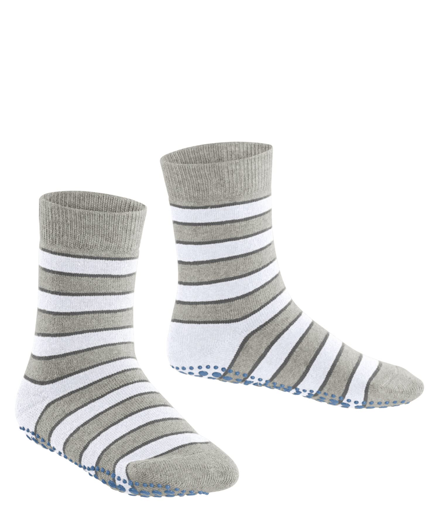 FALKE Unisex Kids Simple Stripes Slipper Socks Anti-Slip Printed Nubs On Sole Improved Grip Thick Flat Seam In Toe Area Patterned Multicoloured Breathable Sustainable Cotton 1 Pair