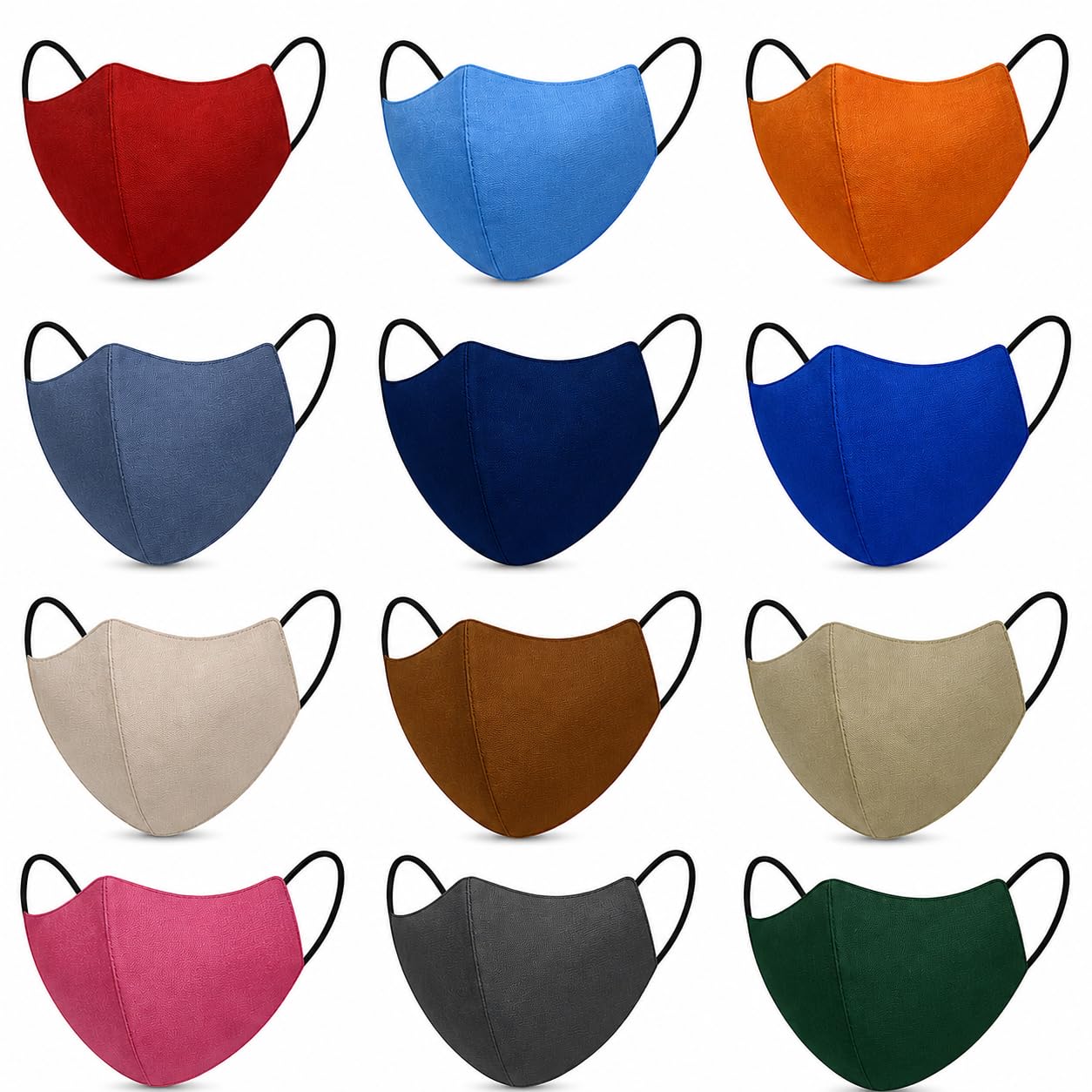 MEELANA Soft Cloth Pure Cotton Reusable Washable Breathable Mask For Unisex (Multicolor) Men Women-picture-28