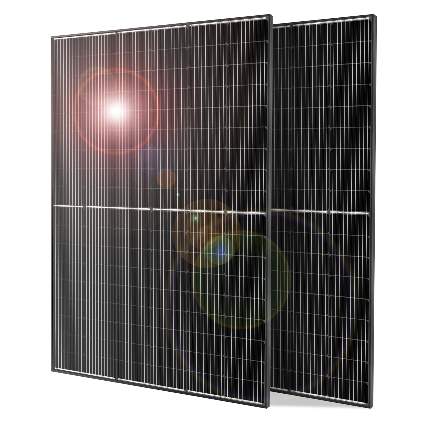 Photo 1 of DOKIO Monocrystalline Solar Panel Size 400W 31V for 12/24V Devices, Aluminum Frame, 3m Cable, Pre-Drilled Holes for Yard, Garden, Shed, Off-Grid Power