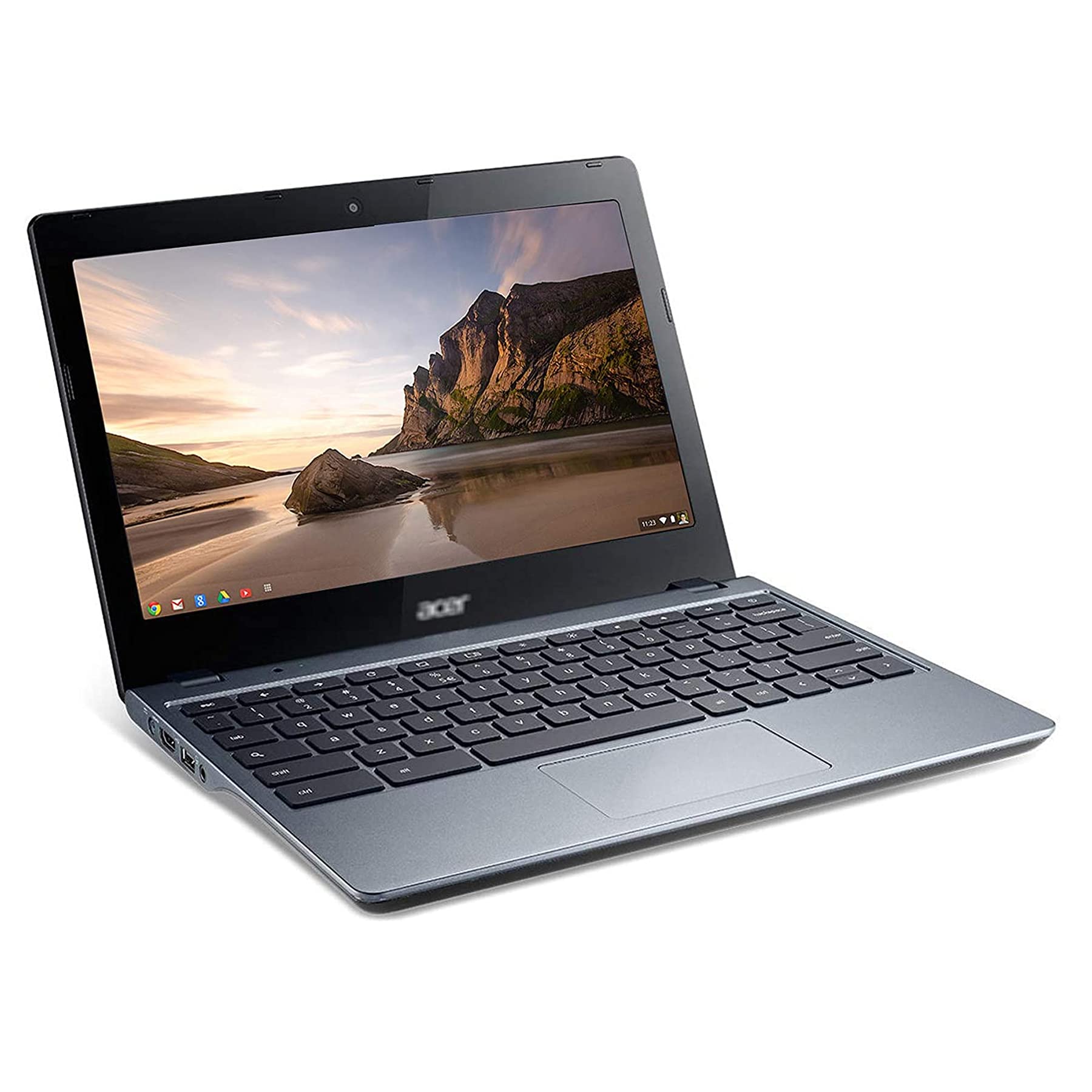 NW KJD Used 11.6 inches Chromebook in Good Condition C720 Lightweight Laptop 11.6 inches 4GB RAM 16GB eMMC Celeron 2955U Ultra-Light Design Chrome OS Online Class