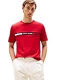 Mens Short Sleeve Cotton Graphic T-Shirts with Signature Stripe Logo, Also Available in Big & Tall