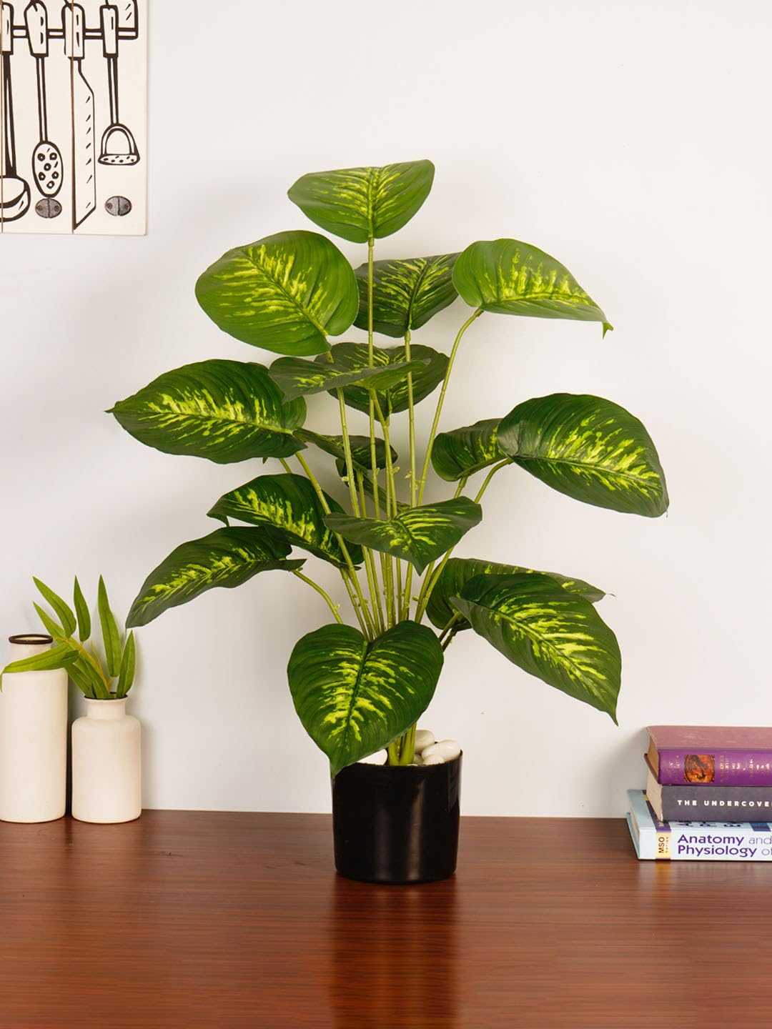Arick Decor Rubber Plant - Realistic Faux Tree -6