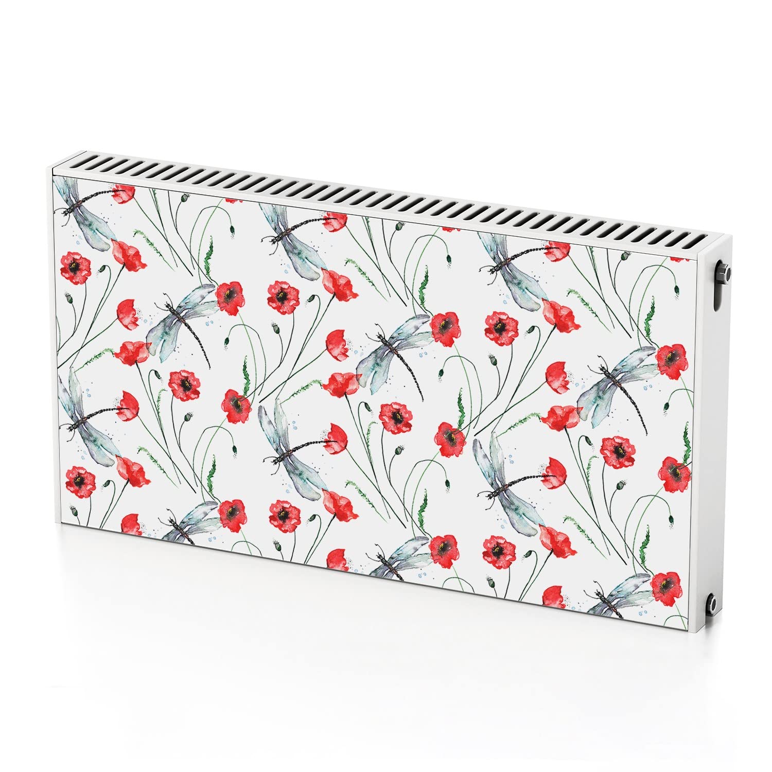 Autocollant de radiateur fleurs maki cache chauffage 110x60
