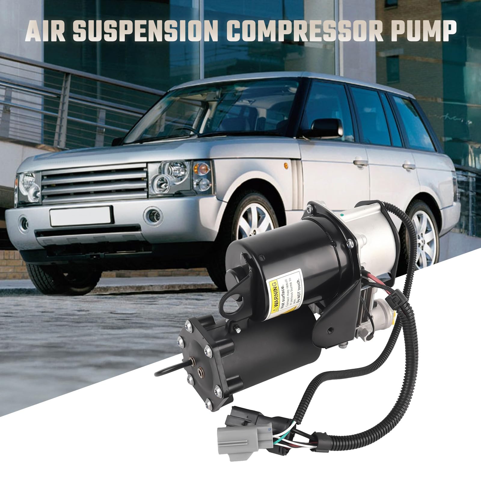 Bomba de compresor de suspensión neumática de 6 pines para suspensión neumática compatible con LR3 LR4 Sport, Discovery3 2004-2009, Discovery4 2009-2012, accesorio de coche pieza