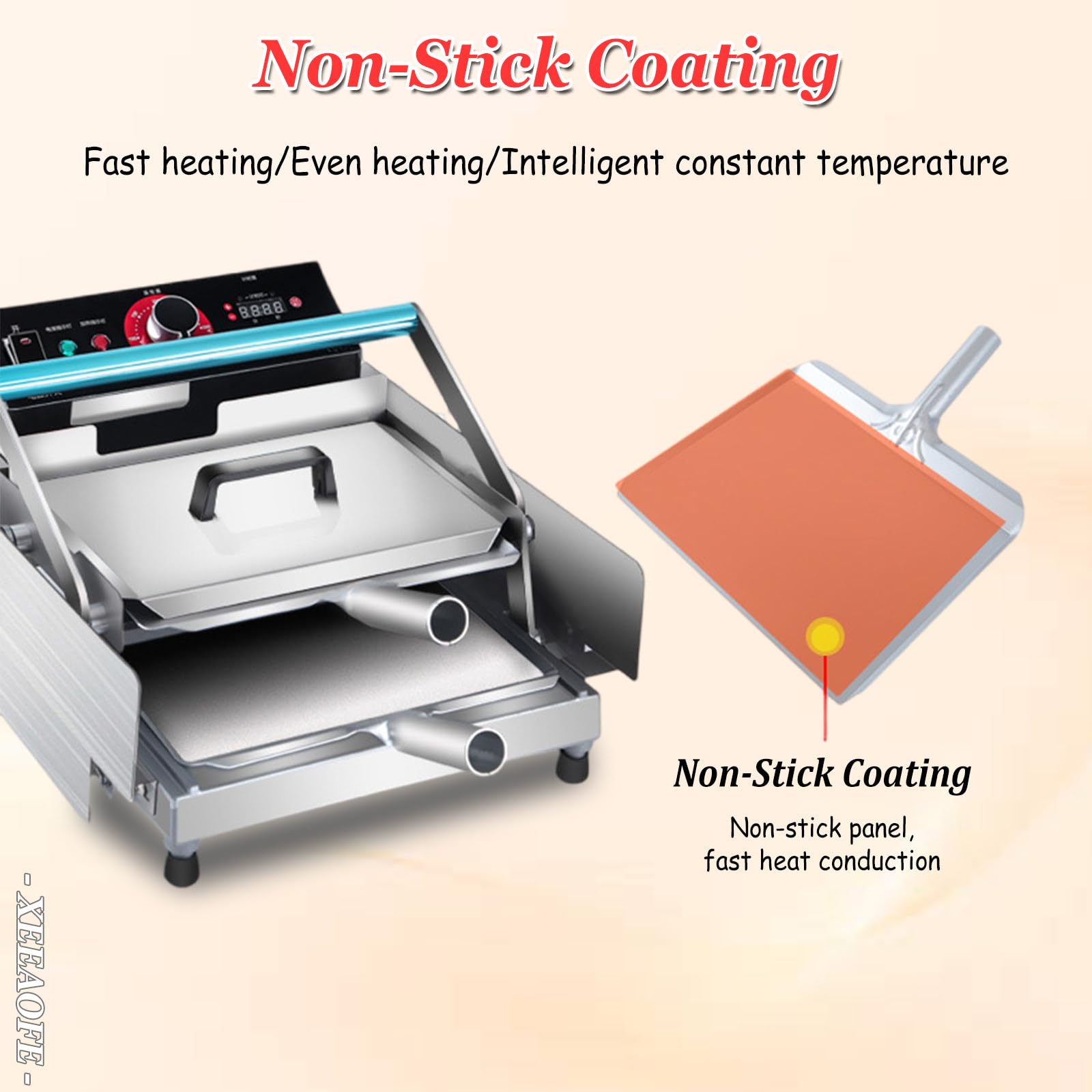 Tostapane in Acciaio Inossidabile per Hamburger, Tostapane Commerciale per 12 Panini, Controllo Temperatura 50-300°C (122-572°F), Tostapane a Doppio Strato per Ristorante per Panino, Bagel Small