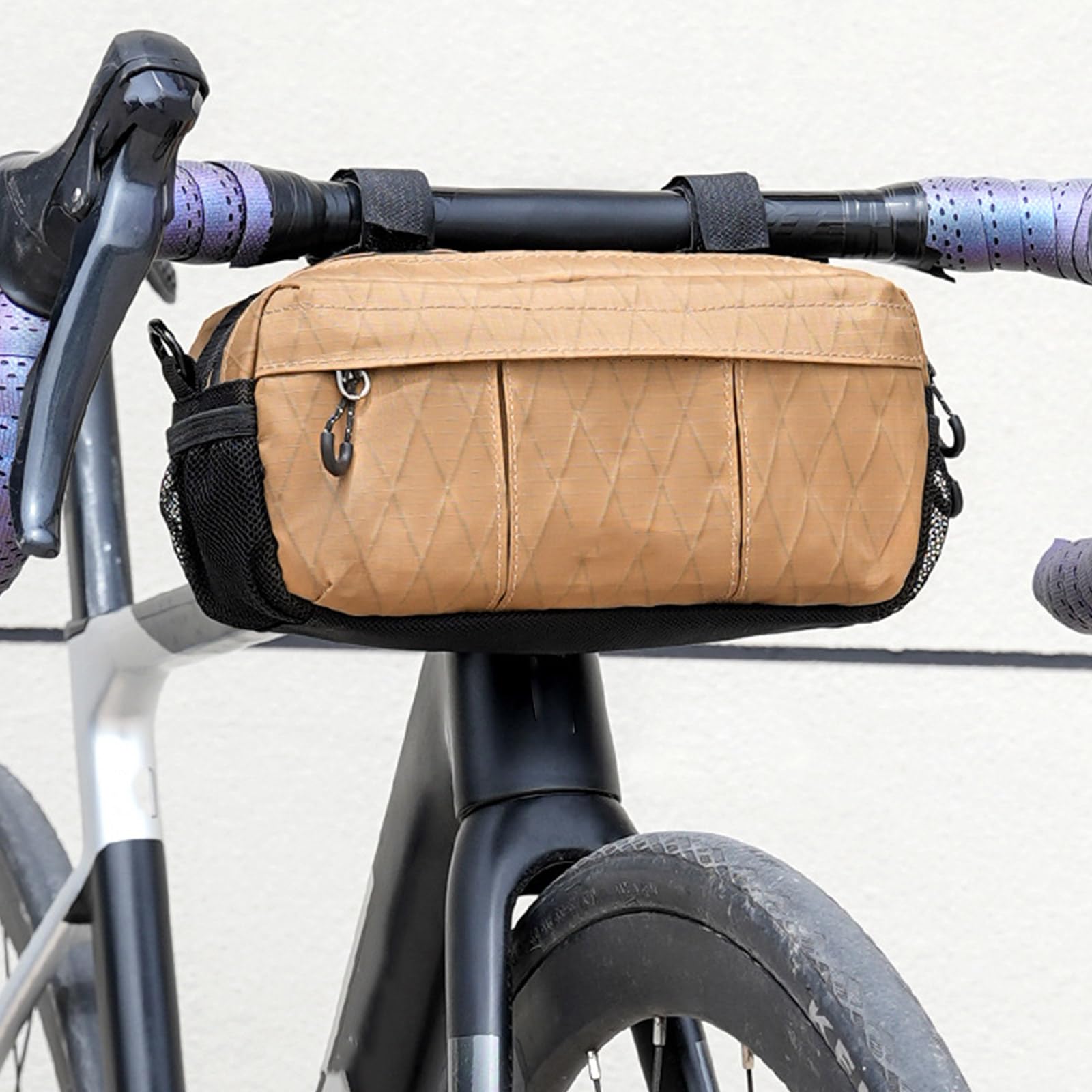Sac étanche pour guidon de vélo - Sac de rangement avant pour vélo de route - Accessoires de cyclisme