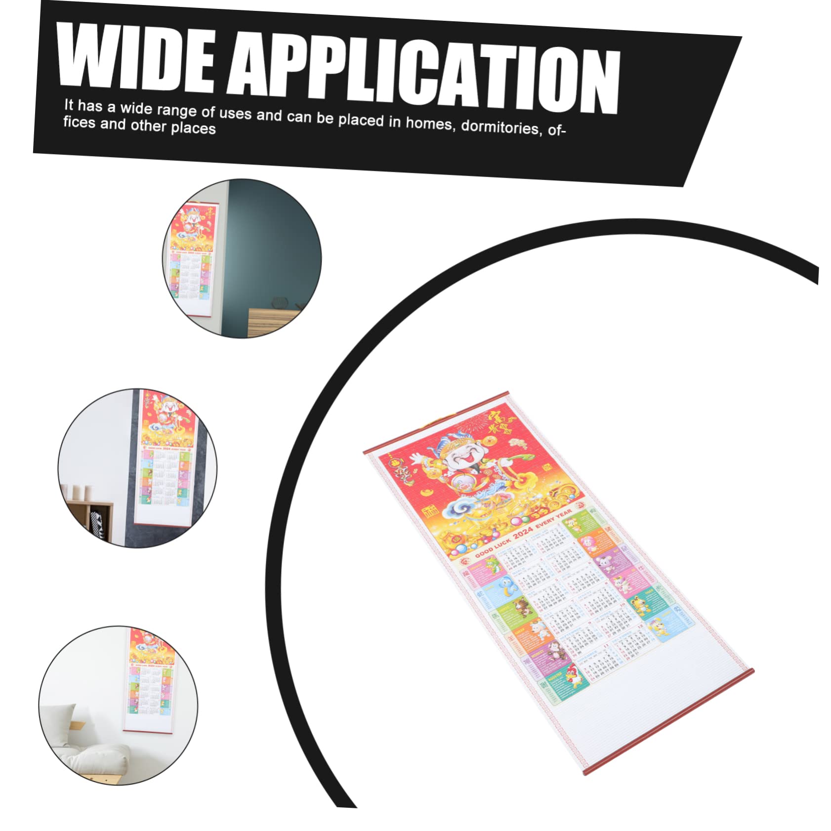 Lurrose 5stücke Traditioneller Chinesischer Wandkalender Eleganter Für Und Büro Hochwertiger Druck Kompakte Für Neue Jahr