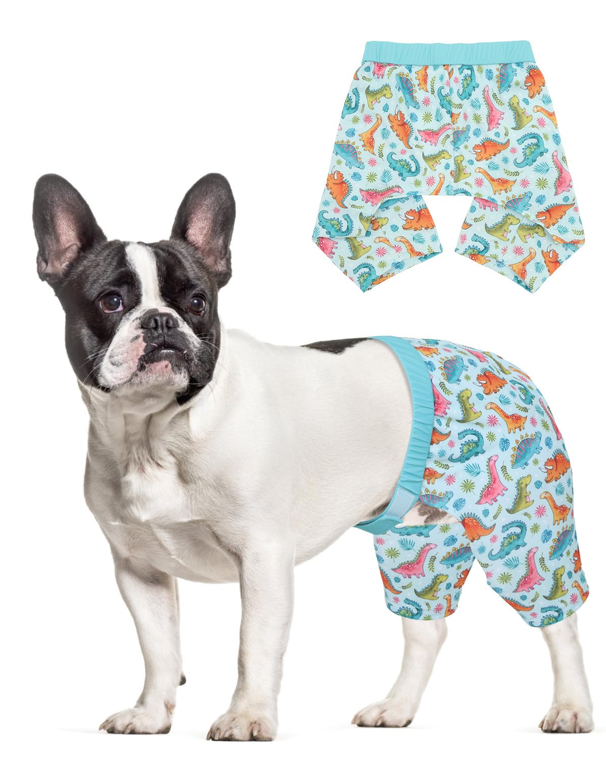 CuteBone Dog Swim Trunks Swimsuit Durable &amp; Comfortable - Quick-Dry, Adjustable Waistband Shorts, UV Protection Bikini- Perfect for Beach, Pool &amp; Outdoor Fun, Dinos DST11XL
