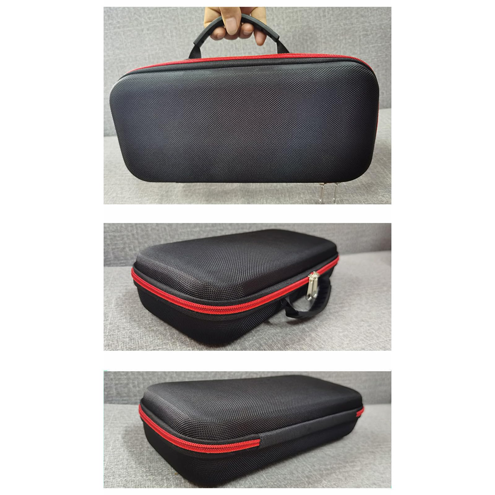 Custodia per microfono, anti-caduta, portatile, lavalier, risvolto, in EVA, rigida, da viaggio, custodia da trasporto per cuffie e microfono wireless, Nero , custodia per microfono