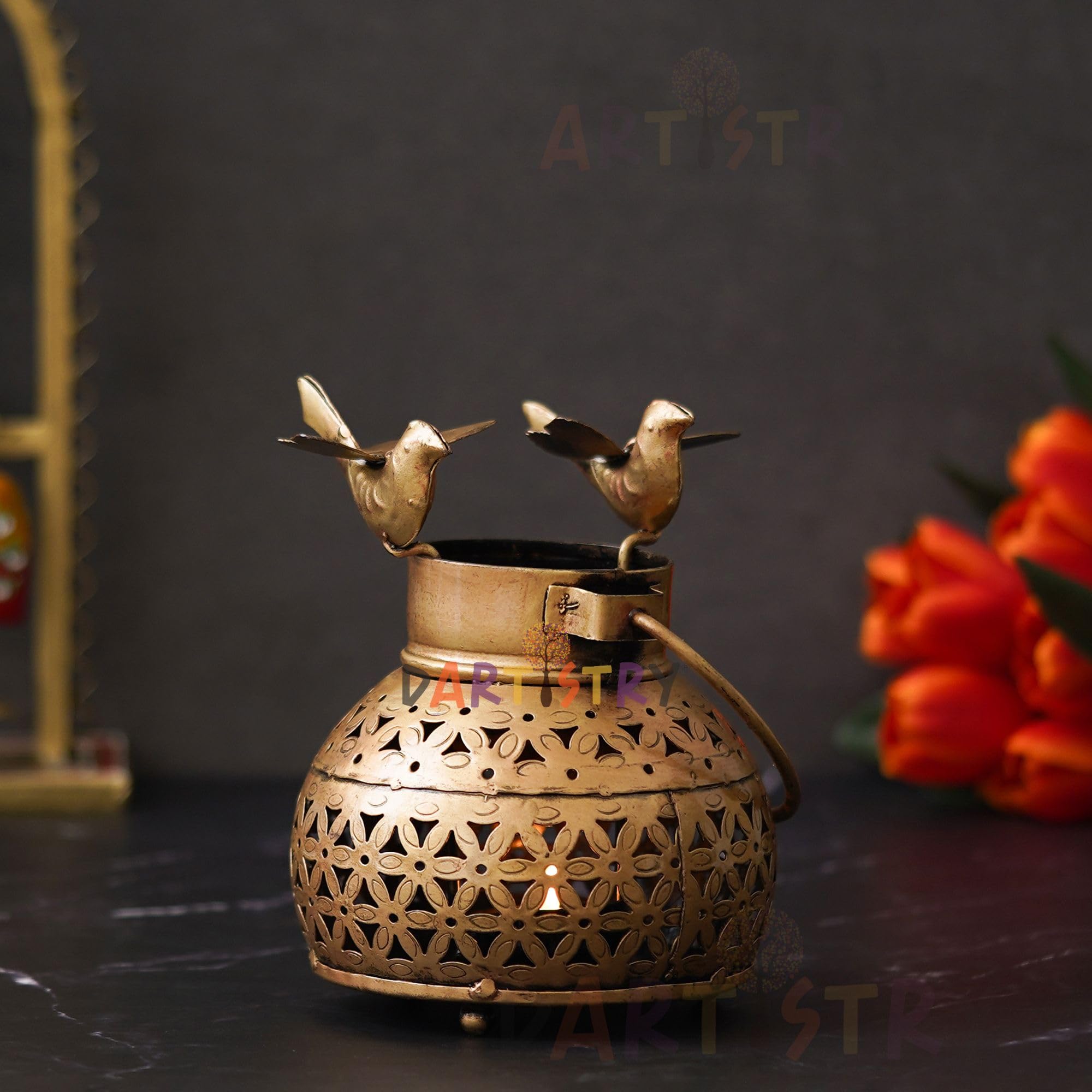 Dartistry® Tealight Candle Holder for Home Decor/Pot Tealight Candle Holder/Decoration Items/Antique Handicraft Gift Items (B0C2KRBWGW) Amazon Price History, Amazon Price Tracker