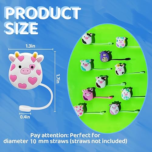 Miniatura 2 de 10 tapas de popote para Stanley Cup de 30 y 40 onzas, 0.394 in de silicona para vasos, tapas reutilizables para copas Stanley, accesorios de mini