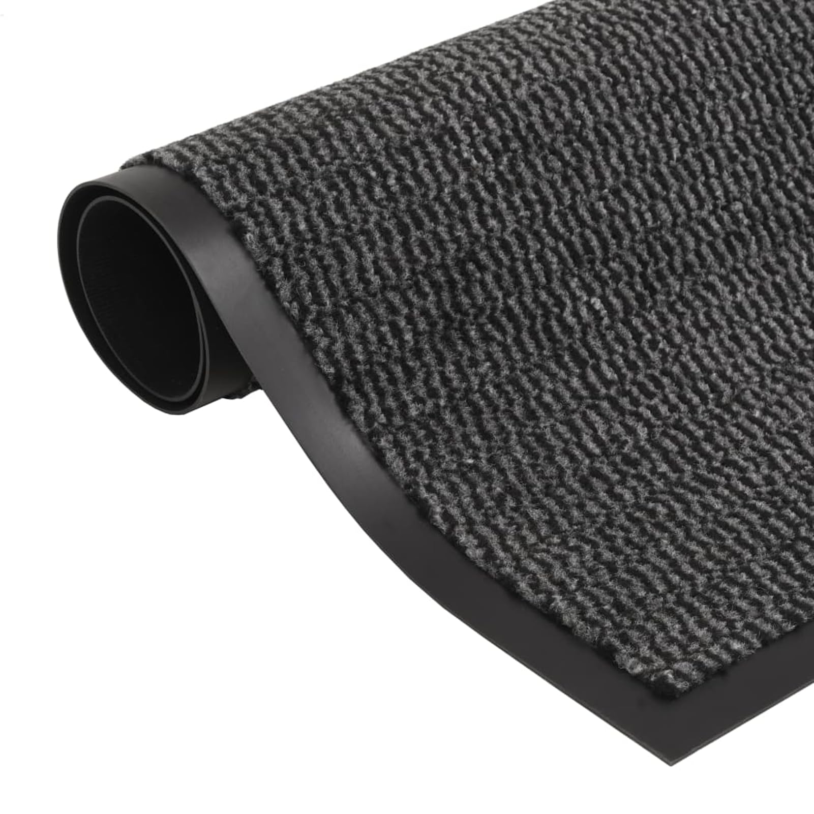 Homgoday Schmutzfangmatte Rechteckig Getuftet 90x150 cm Anthrazit, Schmutz- und Feuchtigkeitsentferner, rutschfeste Polypropylen-Matte, langlebig und pflegeleicht, ideal für Eingangsbereiche und Flure
