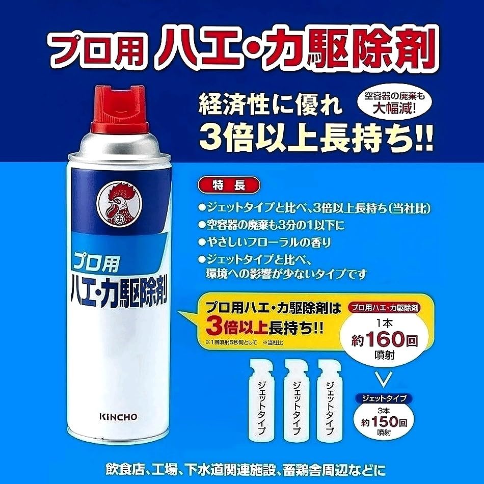 Amazon.co.jp: 3点セット品 キンチョール プロ用 スプレー ハエ カ