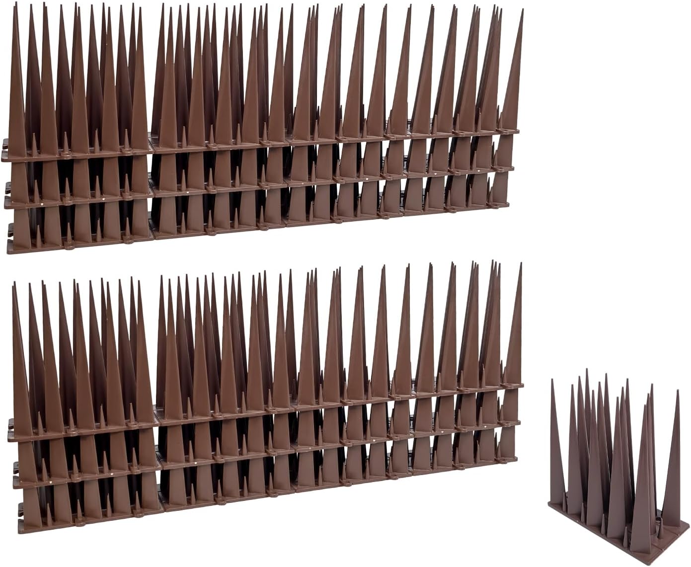 FXTNKYY Bird Spikes 4IN 10Pack Bird Squirrel Raccoon Pigeon Cat Thief Deterrent Spikes Durable