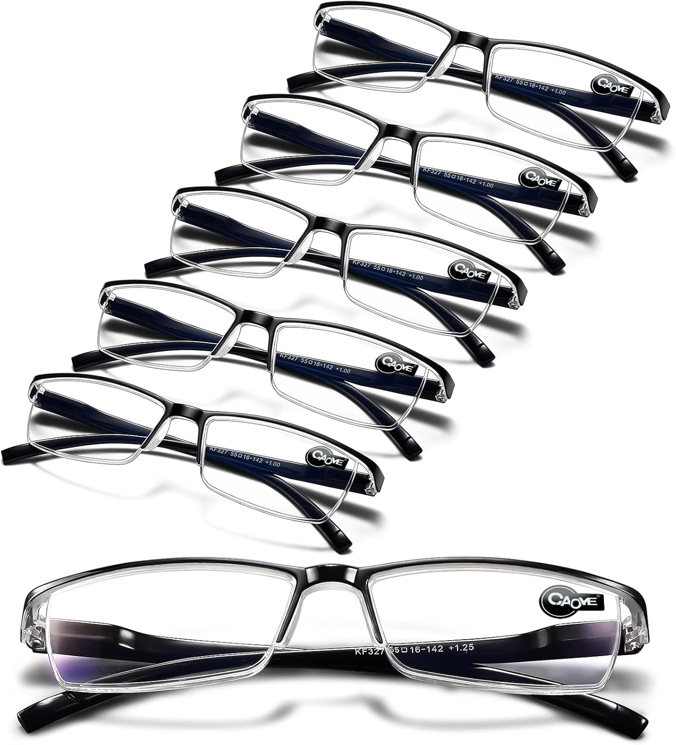 Gaoye 6PCS Reading Glasses Men Unbreakable Blue Light