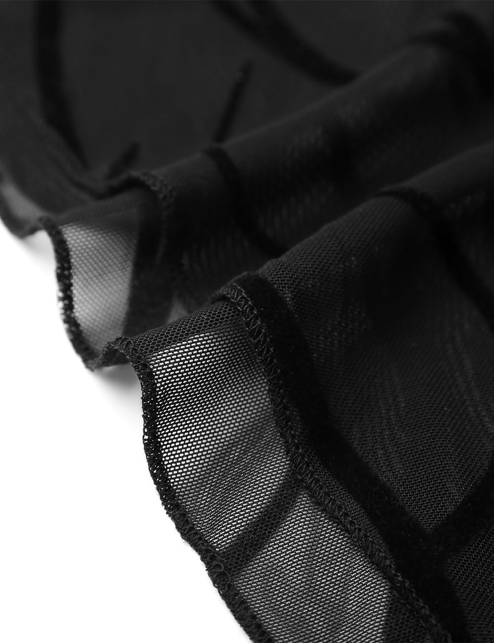 BAISHENGGT Womens Summer Tops Flutter Short Sleeve Pleated Front Mesh Shirts Dressy Casual Blouses - Image 4