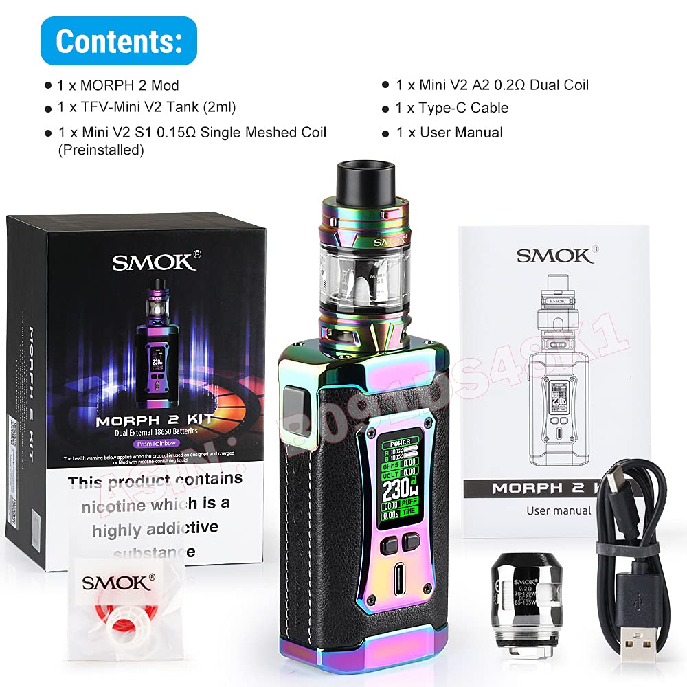 Buy SMOK Morph 2 E Cigarette Vapes Starter Mod Kit, 230W MultiUse