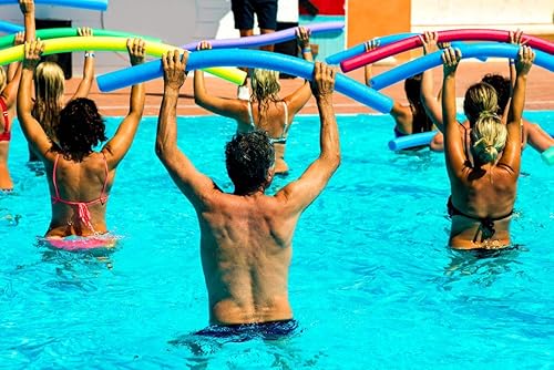 Miniatura 10 de Fix Find - Fideos de piscina, 5 paquetes de fideos grandes de espuma hueca de 52pulgadas