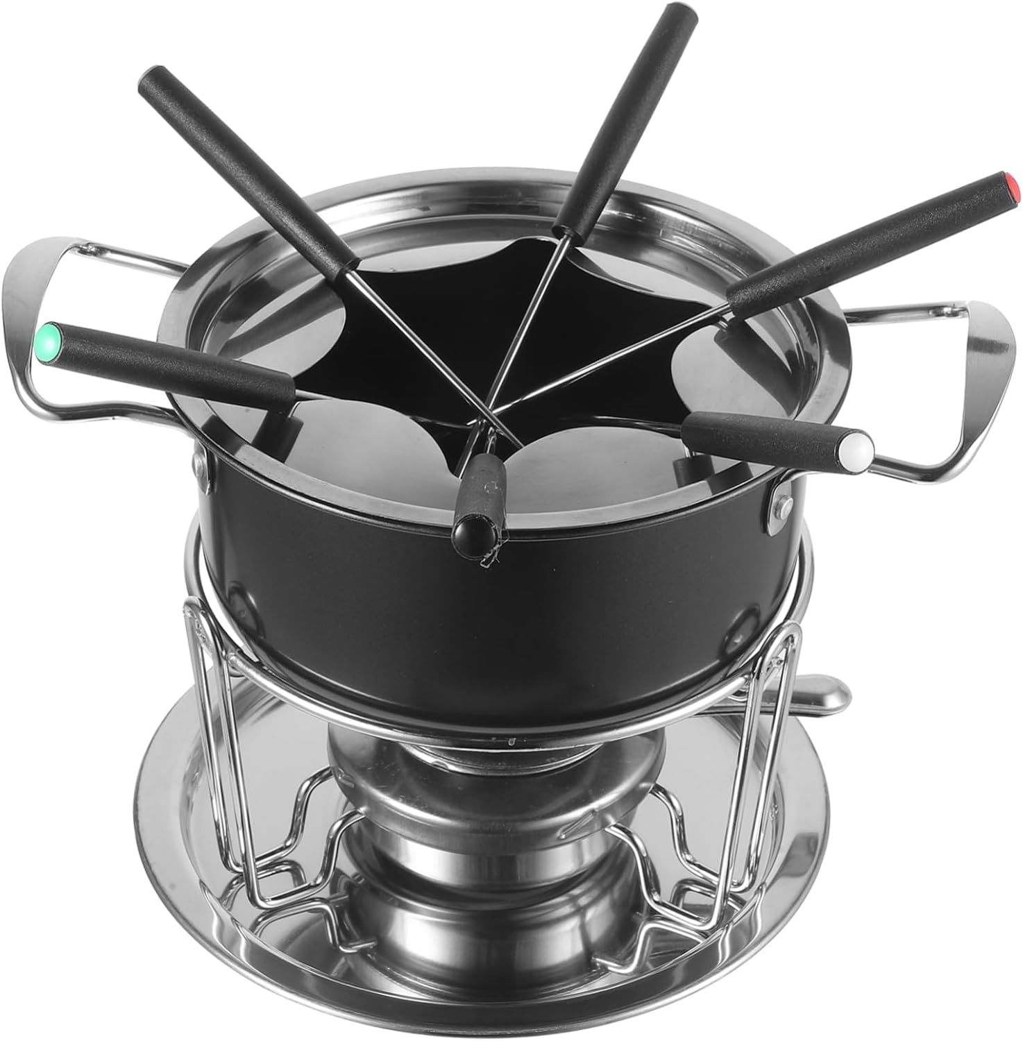 Non-stick Chocolate and Cheese Melting Pot Multi-purpose Heating Utensil for Diy Baking for Fondue Butter and Ice Cream with Stainless Steel Construction