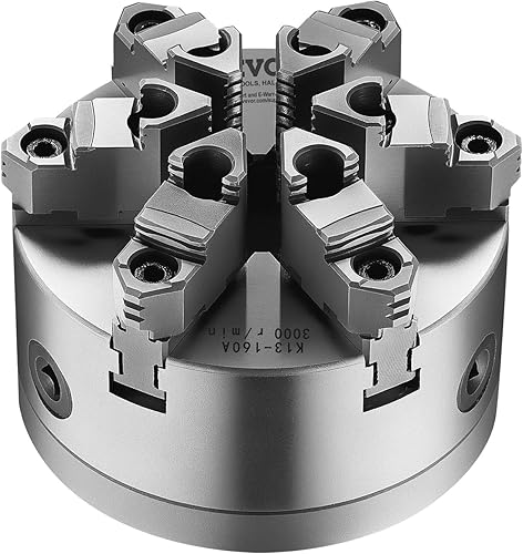 Miniatura 91 de VEVOR Mandril de torno de 3 mandíbulas, 8 pulgadas, mandril de torno autocentrante, rango de sujeción de 0.16-8 pulgadas/0.157-7.874 in