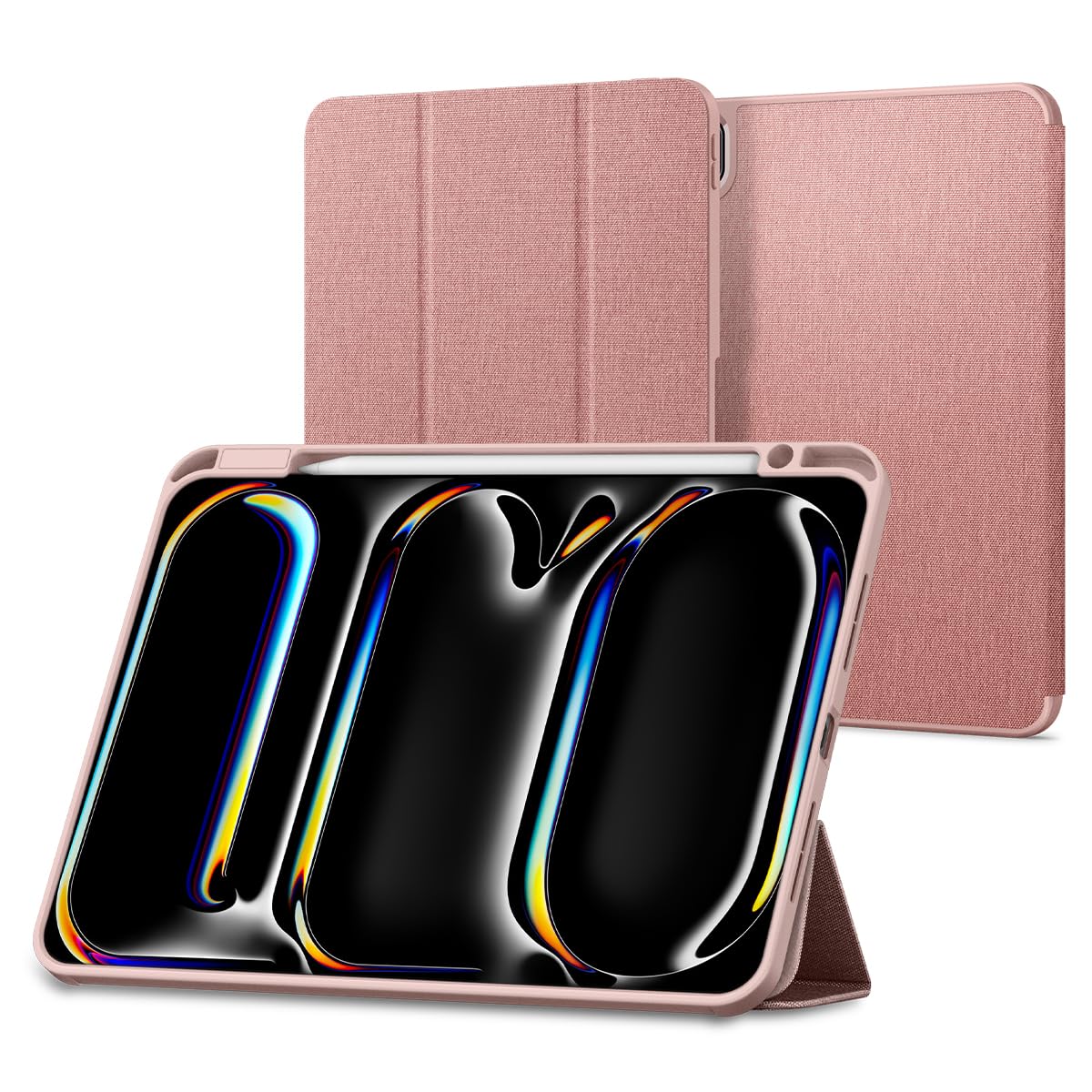 Spigen iPad Pro 11" (2025/2024) ile Uyumlu Kılıf Urban Fit Örgü Kumaş Gül Rengi Kapak - ACS07021 (Spigen TR Garantili)