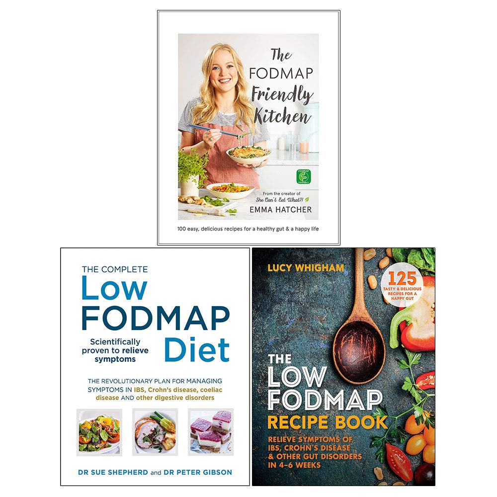 Il libro di ricette a basso contenuto di FODMAP, la dieta completa a basso contenuto di FODMAP, il libro di ricette in cucina FODMAP friendly [copertina rigida] set di 3 libri