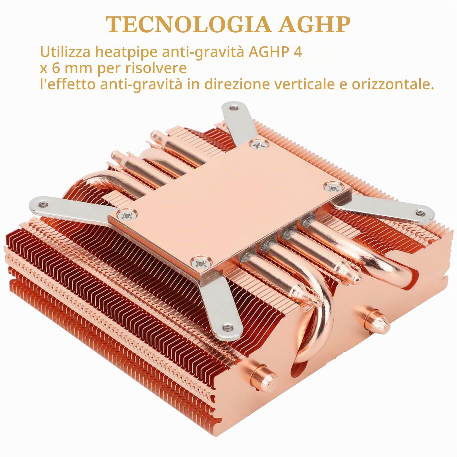 Thermalright AXP90-X47 Full Low Profile CPU Air Cooler with quite 90mm TL-9015W PWM Fan, 4 Heat Pipes, 47mm Altezza, per AMD AM4/Intel LGA 1700/1150/1151/1200, dissipatore di calore rivestito nero