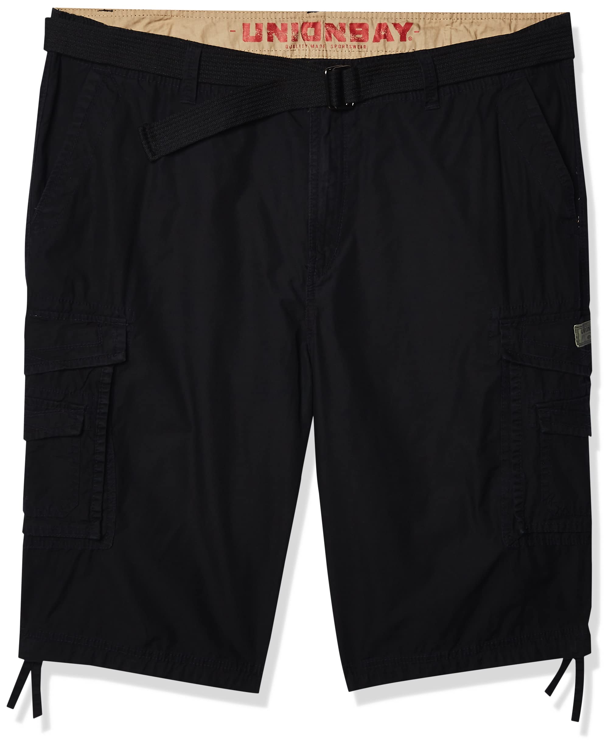 UNIONBAY mens Cordova Belted Messenger Cargo Short - Reg and Big and Tall Shorts