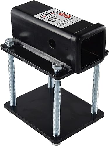 Miniatura 10 de TOPTOW 63803 Receptor de enganche de parachoques de RV de 2 pulgadas, apertura de adaptador de 3500 libras, capacidad para parachoques traseros