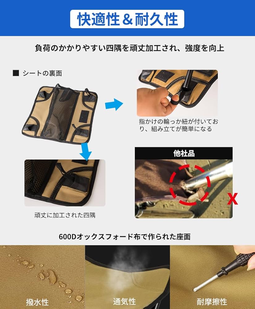折りたたみ軽量椅子！！花見やキャンプに最適 お花見にあると便利！持ち運びに便利な軽量アウトドアチェアの
