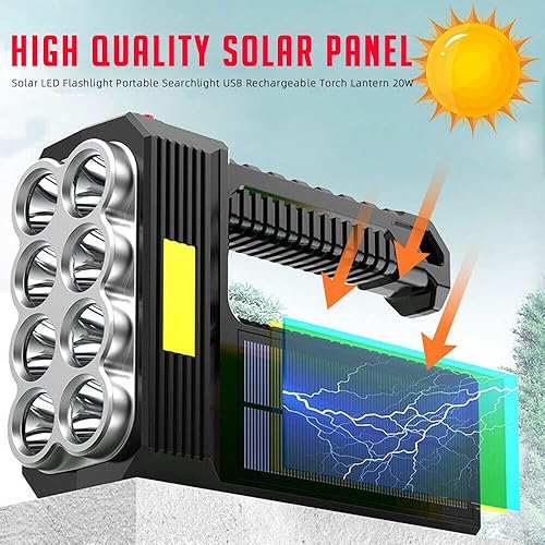 Miniatura 3 de Linterna de mano recargable y portátil con luz LED superbrillante