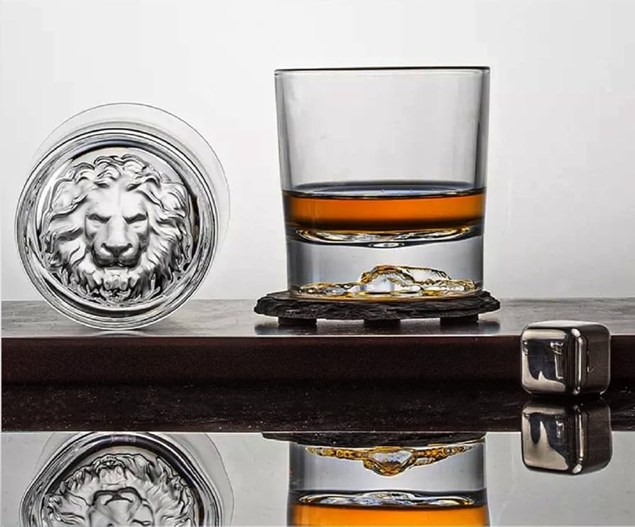 RED ASHAY LIONレッドアッシェイ ライオンFrosted Glass RED ASHAY