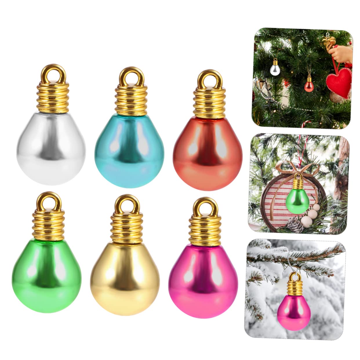 100 Piezas Decoración Bombillas Redondas Cuentas De Plástico Materiales De Bricolaje Accesorios De Joyería Joyería Diy Duraderas Decoración Hogar