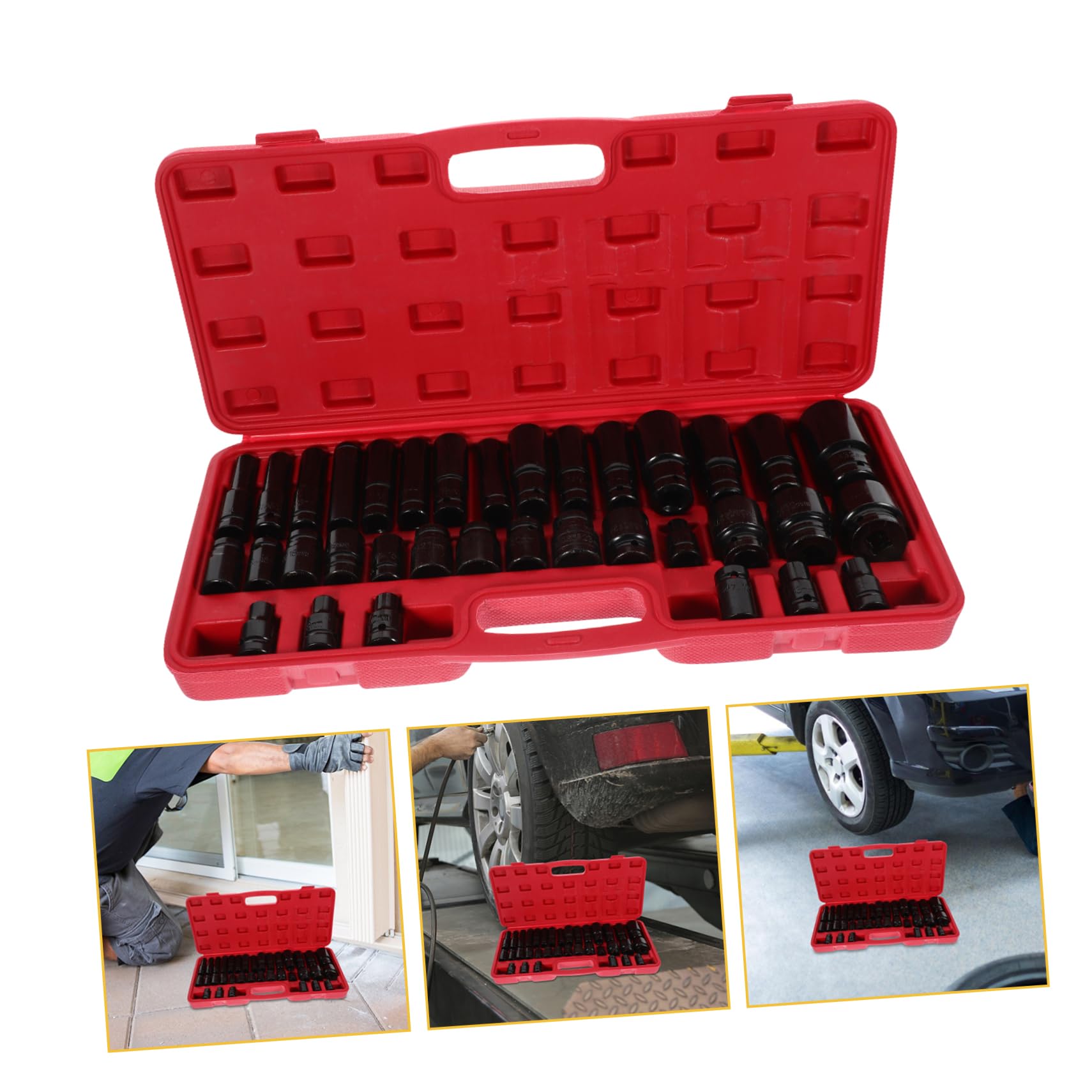 Housoutil Set Di Punte Da Trapano 6 in 1 Set Di Chiavi A Bussola A Impatto Chiave A Bussola Di Ricambio