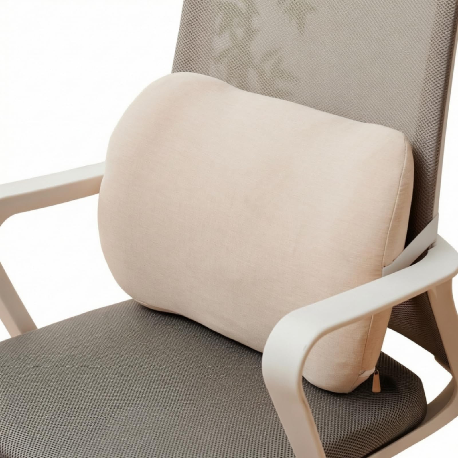 Qianly Cuscino per Sedia da Ufficio Traspirante, Beige