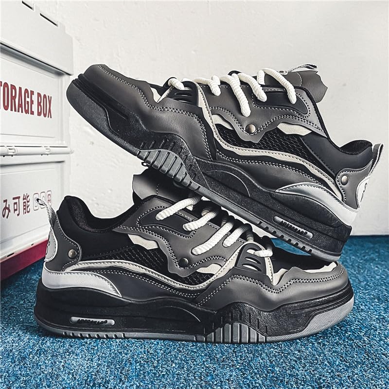 Comfortable and Fashionable Thick-Soled Shoes, Breathable Casual Sports Skateboard Shoes, Four-Season Men's lace-up Sports3