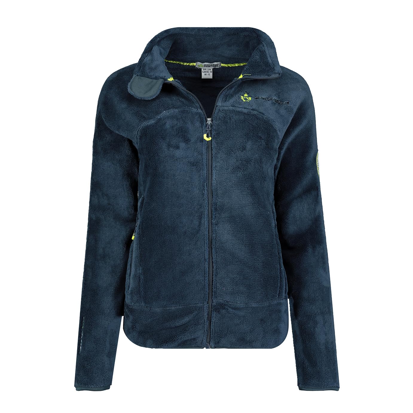 Canadian Peak Udilas Lady - Polaire Fine Femme Chaude Fermeture Zip - Veste Automne Hiver Printemps Chaud Femmes - Longues Manches Vetement Pull Fourrure Doux Confort (Marine XL)