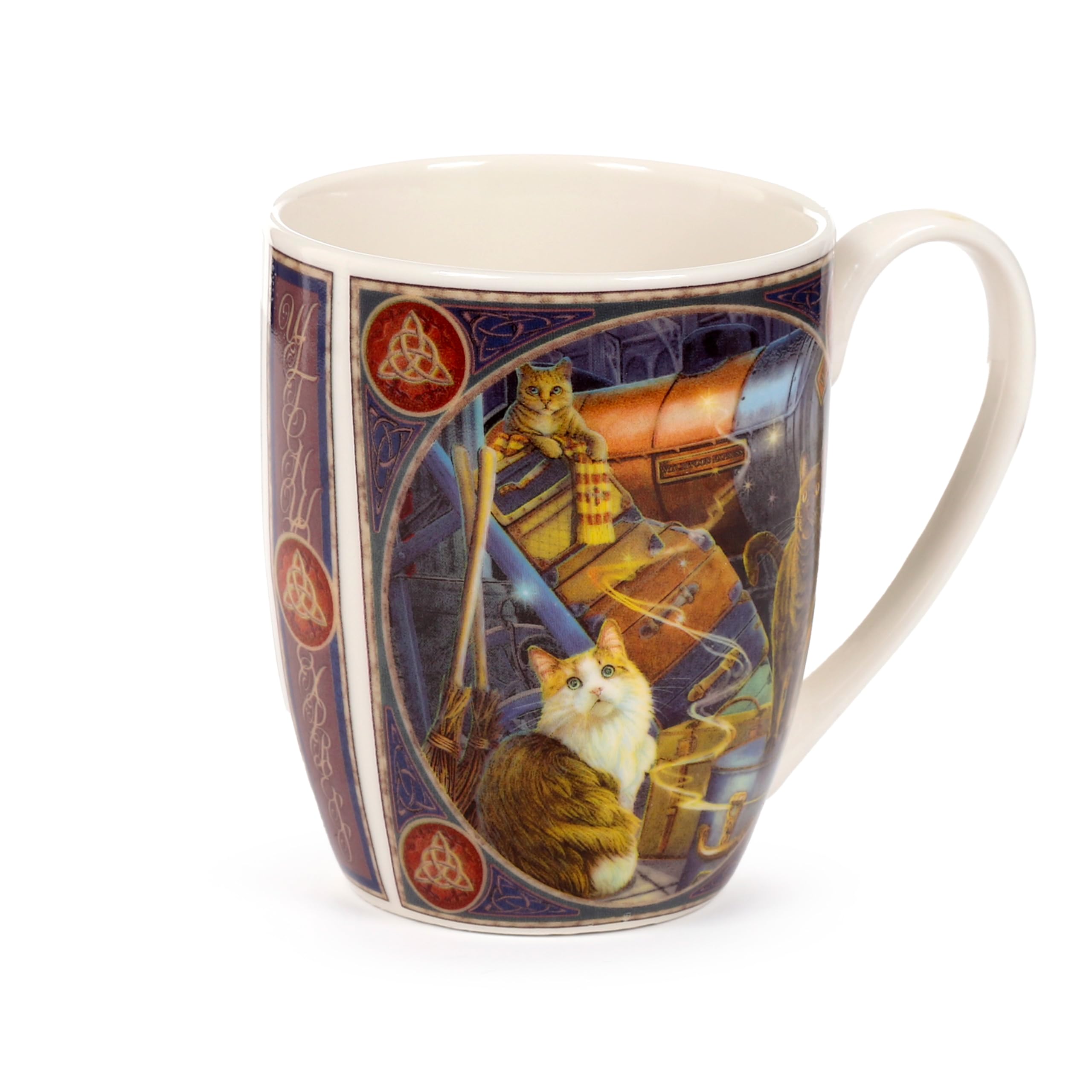 LISA PARKER WITCHWOOD EXPRESS CAT PORCELAIN TEA COFFEE MUG