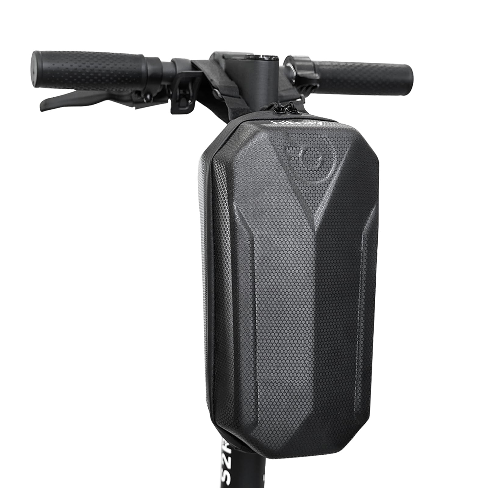 Scooter Storage Bag, 3L/4L Large Capacity Scooter Handlebar Bag, Front Hanging Bag for Electric Scooter/Electric Bike, for Carrying Chargers, Phone, Keys with Waterproof Hardshell EVA Material
