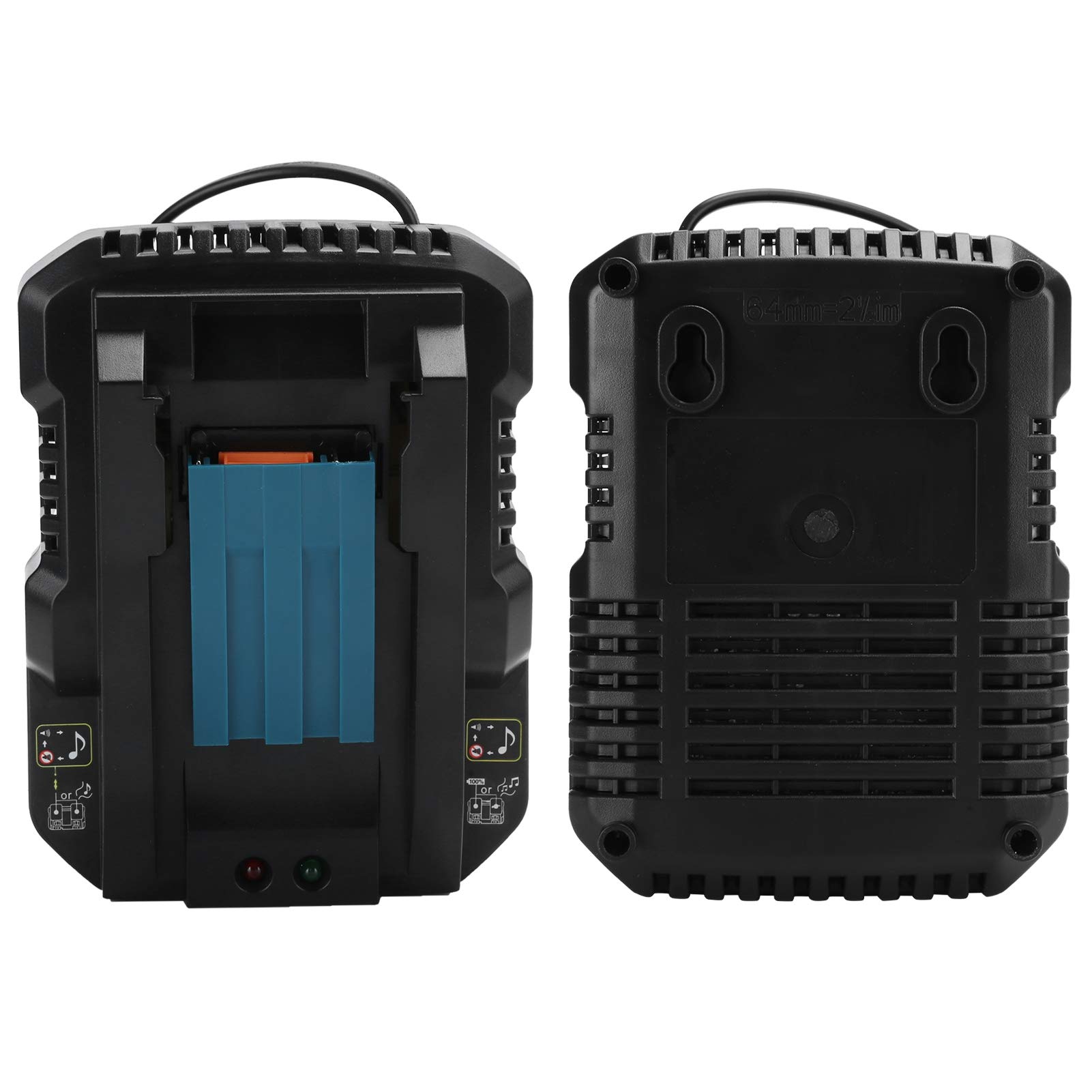 Cargador de batería de litio práctico Carga inteligente de doble pulso para herramientas eléctricas Makita DC18RC 14,4 V 18 V(1#)