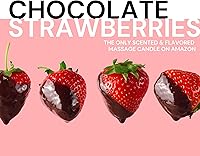 Vista 3 de Vela de masaje chocolate fresa 4 onzas, juguetes para parejas o regalo para parejas